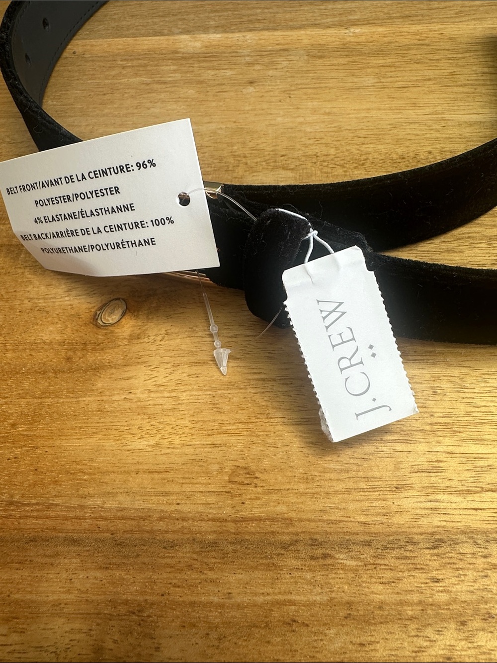 J.Crew Factory velvet belt (Style #CO690) NWT - Picture 2 of 7